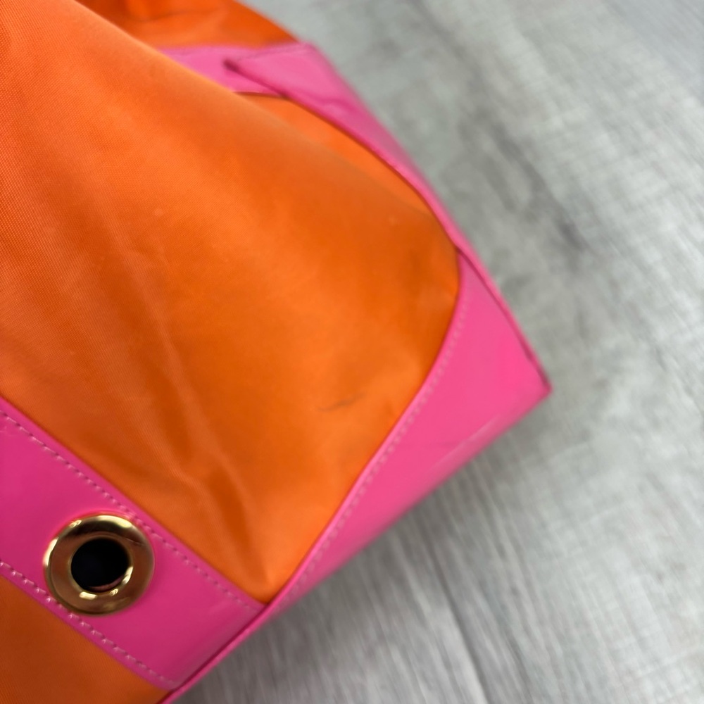Lilly Pulitzer Orange and Pink Beach Tote - Picture 7 of 9